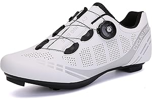 Eribby Herren Damen Indoor Cycling Schuhe Rennradschuhe Kompatibel mit Peloton SPD & Look Arc Delta