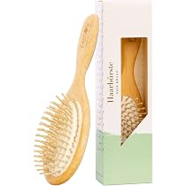 Bürsten-Set Aus Naturholz | Ovale Pneumatikbürste, Kleine Bürste, Rollenbürste 57 Mm & Kamm