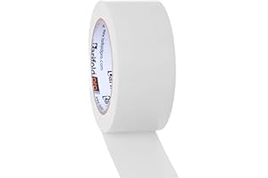 DJOIS Tarifold Fr 197702- Ruban de marquage au sol PVC, largeur 50 mm, longueur 33 m -Vinyle 150µ, Blanc