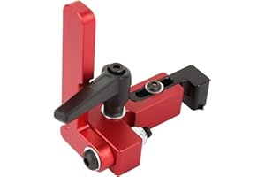 Eatbuy Butée de Rail d'onglet - Outil de Travail du Bois de Type 75 en Acier allié Butée de Rail d'onglet Dispositif de Limite de Longueur précise