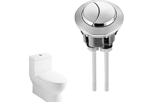 BANSUSU 1Pc Toilet Flush Button Replaceable Toilet Button Flush Replacement Simple Operation Dual Flush Toilet Push Button Wide Applicability Easily Installed for Bathroom Toilet Water Tank Repair