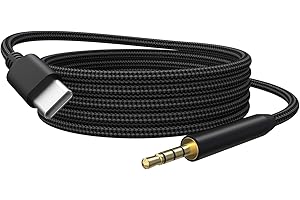 Zosvoses USB C auf 2.5mm Audio Kabel, Nylongeflochtenes Bose Kopfhörer USB C Audiokabel Ersatz Kompatibel mit Bose 700 Quietcomfort QC45 QC35 QC35II QC25 JBL Tune 760NC Live 650BTNC 660NC Kopfhörer