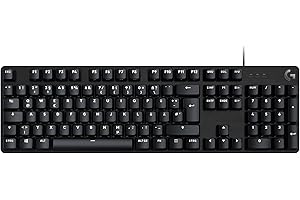 ‎LOGITECH G Logitech G413 SE Mechanische Gaming-Tastatur - Mit Hintergrundbeleuchtung, taktilen mechanischen Schaltern, Anti-Ghosting, Kompatibel mit Windows, macOS, Deutsches QWERTZ-Layout - Schwarz