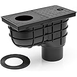 Regenrohrablauf Dachrinnenablauf Regensinkkasten DN110 schwarz 325 E