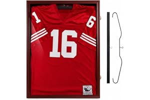 Snigeljersey ram display fodral stora låsbara ramar skugglåda med UV-skydd akryl för baseball basket fotboll fotboll hockey s