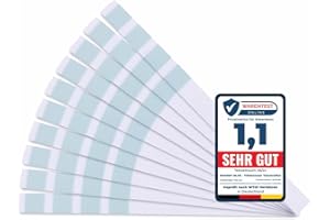 smardy 10x Bandelettes de Test de Dureté de l'Eau pour Eau Potable, Piscine, Aquarium, Individuel Emballé