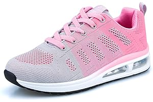 MINBEI Womens Sneakers Lightweight Ladies Trainers Breathable Woman Running Shoes Daily Walking Outdoor Fitness Athletic Lace Up Flat Fitness Air Sports Shoes