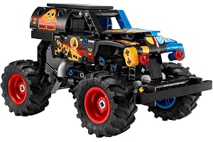 LEGO Technic Monster Jam Grave Digger eld och is 42219 | Leksak för barn från 7 år, byggset med pull back-bil, present, 263 d