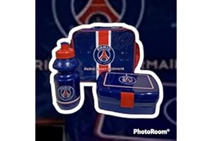 KIDPARADISE PSG - Sac isotherme Paris Saint Germain avec boîte à goûter et gourde- Porte clés