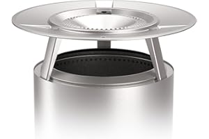 Solo Stove Bonfire Heat Deflector, With 3 Detachable Legs, Accessory for Bonfire Fire Pit, Captures and redirects warmth, Stainless Steel, height: 25,4 cm, diameter: 63,5 cm, 3 kg