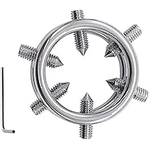 Edelstahl Penisring Cockring mit 6 Spikes Metall Eichelring  Schraube,Premium CBT Keuschheitsgürtel für Herren Penis Bondage Penis  Ring,SM Sexspielzeug für Paare Extrem Sex Toy (Innen(Ø): 30mm) : Amazon.de:  Drogerie & Körperpflege