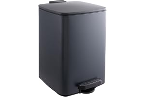 Relaxdays Soptunna kök, 12 l, automatisk sänkning, avtagbar innerhink, matt