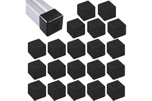 20 stycken ändkåpor i plast, 40 x 40 mm kvadratiska rörinsatser, täckkåpor aluminiumprofil plastskyddskåpor, täckkåpor för pe