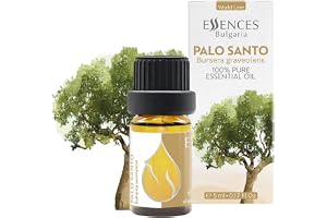 Essences Bulgaria Palo Santo Eterisk Olja | Bursera graveolens | 100% Ren och Naturlig | Outspädd