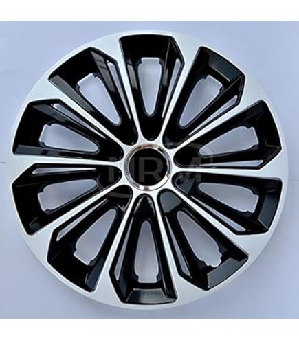 STIG EXTRA Wieldoppen - Zwart/goud, 14 Inch, Set Van 4, Voor Een Sportieve Look Op Je Auto STIG EXTRA Wieldoppen 14 Inch Zwart Goud