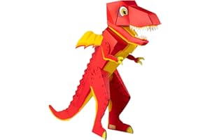 Der kleine Knick Shelfmade Stehende Schultüte für Mädchen & Jungen - 100cm Geschwister-Schultüte als Bastelset für Schule & Kindergarten - ideal zur Einschulung (Drache)