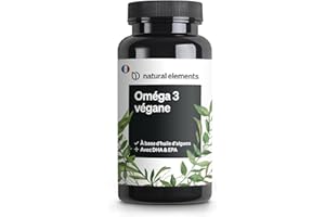 Omega 3 Vegan – 1444mg Huile d’Algues – 90 Gélules – Oméga 3 avec DHA & EPA de haute qualité – Omega 3 pour végétaliens – contrôlé en laboratoire