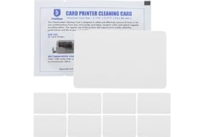 Awleynz Carte Nettoyage Lecteur Carte Vitale, PrintClean Cartes de Nettoyage pour Imprimante de Cartes, 54 x 86 mm, Lot de 10 Pièces