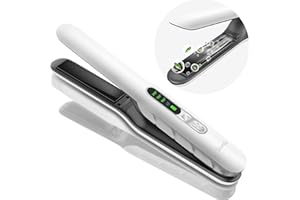 SUNMAY Voga Plus Piastra per Capelli e Arricciacapelli Senza fili, Piastra da Viaggio agli Ioni Negativi, Mini Ferro da stiro con Piastra in Ceramica – 3 Livelli di Temperatura, Batteria da 5000 mAh