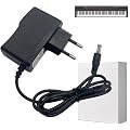12V 1A Câble de Charge d’Alimentation pour Clavier Yamaha PA-130 PA-130A PA-3B PA-130B PA-5D PA-3C PA-5B EP-A3, Adaptateur Secteur Chargeur Universel PSR YPG YPT DGX, 5,5 x 2,5 mm Transformateur