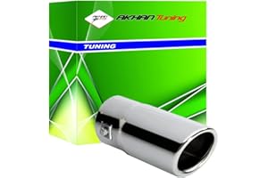 akhan-tuning ATER028 - Edelstahl Endrohr Auspuffblende universal 147x62mm d33-46