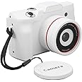 Sxhlseller 16MP Digital Camera 16X Optical Zoom Compact Camera Vlogging Camera 2.4 Inch Small Point and Shoot Video Camera Teens Students Beginner (White)