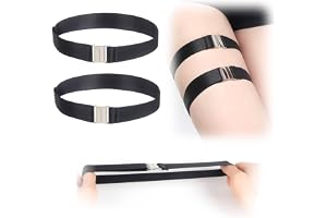 comeondear Konstläder, lårband, 2 st gotisk bensele, PU-läder, svart, punk, sexig, strumpor, för strumpeband, ring, bröllop