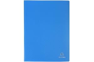 Exacompta 8562E - Carpeta de 60 fundas PVC, A4, color azul