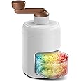 Vodzy Snow Cone Machine Manual, Shaved Ice Maker Machine for Home, Ice Shaver Hand Crank, Slushy Maker Machine, Ice Crusher for Snow Cones, Ideal for Outdoor Picnics, Portable