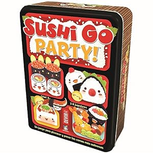 Devir – Sushi Go Party, Juego de Mesa, de Cartas, con Amigos, para Fiestas, 8 años, Edición Expandida del Juego Sushi Go (BGSGPARTY)