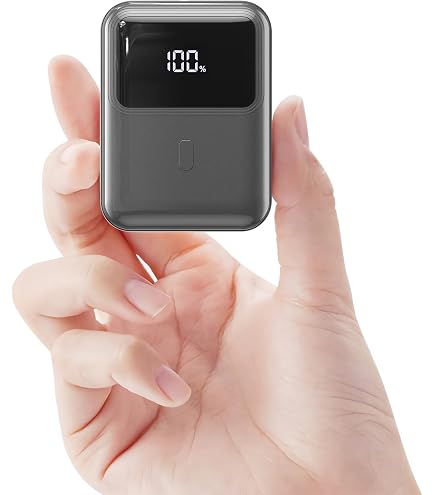 PowerBank 10 000 MAh 22,5W – Charge Rapide USB-C Avec Câbles Intégrés – Compatible IPhone, Samsung, Tablettes – Compact, Sécurisé, Écran LED