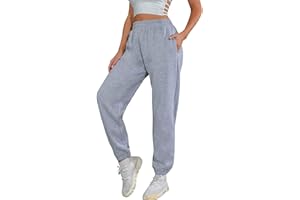 heekpek Womens Casual Oversized Jogging Sports Joggers Trousers with Pockets Tracksuit Bottoms Jogger Pants Ladies