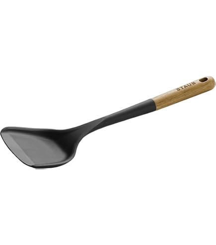 Staub Cucchiaio da portata con manico in legno di acacia, 31 cm