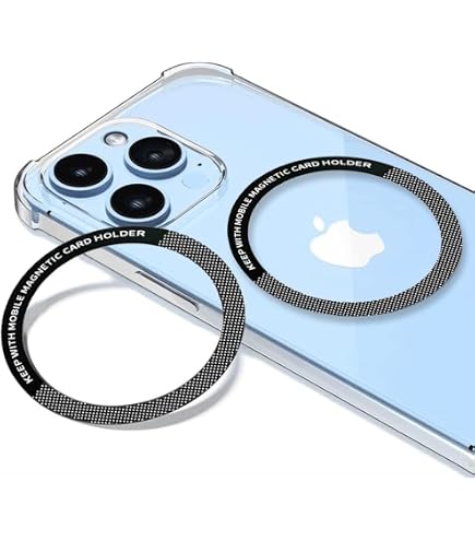 8 Anelli Adesivi Metallici Universali Per Ricarica Wireless Magnetica - Compatibili Magsafe IPhone E Galaxy - Ultra Sottili - 2