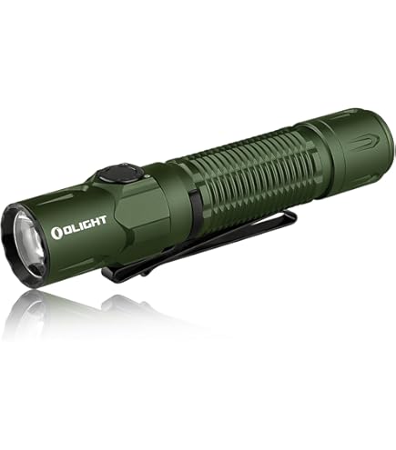 OLIGHT Baton Turbo kleine zaklamp 1000 lumen tot 510 meter reikwijdte Oplaadbare zaklamp met intelligent display, 50 dagen levensduur, 91 g Mini-zaklamp met 5 lichtstanden (oranje
