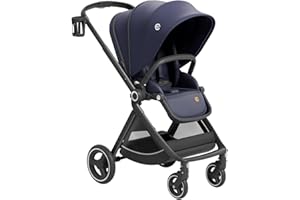 Passeggino Reversibile (Blu), ELITTLE EMU, carrozzina all in 1, passeggino 25 kg portata, reclinabile completamente, ruote all-terrian, UPF50+, per tutti i giorni e in viaggio…