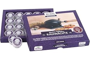 BITTO Bijos Räucher - Kollektion Rauhnächte, Räucherwerk Sortimentsbox gefüllt mit 20 der beliebtesten Räucherwerke