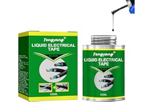 Fengyang Liquid Rubber, Liquid Rubber Black, Liquid Insulation Tape, Liquid Rubber, Liquid Insulation Tape, Waterproof Sealant, for Repairing Electrical Data Cable (black, medium)