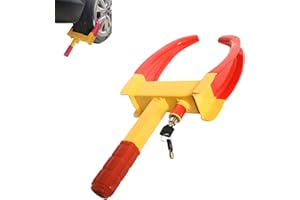 Camiraft Radkralle Parkkralle mit Sicherheitsschloss und 2 Schlüsseln für Anhänger PKW Wohnwagen - Reifenbreite 17-32cm - Felgenkralle Reifenkralle Wegfahrsperre Diebstahlsicherung