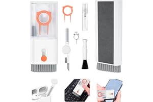 GIGMETA Kit de Nettoyage 10 en 1 pour Clavier, Stylo de Nettoyage pour AirPods, Kit de Nettoyage Multifonctionnel pour Oreillettes sans Fil Bluetooth, téléphones, Ordinateurs et objectifs d'appareil Photo