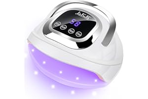 268W UV Lampe für Gelnägel, ARCWEISSO UV Lampe Nägel mit 4 Timer, 60 LEDS, LCD Display, Smart Sensor,Premium UV Lampe für Alle UV Gel Nagellack, Ideal für Anfänger und Profis