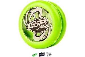 YOYO FACTORY YoyoFactory Loop 360 Yo-Yo - Verde (Genial para Principiantes, Juego Yoyo Moderno, Rodamiento de Bolas de Metal, Cuerda e Instrucciones Incluidas)