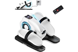 ‎TODO TODO Mini Crosstrainer für zuhause, Untertisch Ellipsentrainer mit Fernbedienung & Rutschfestem Pad, Beintrainer Pedaltrainer 12 Geschwindigkeiten für Senioren, Erwachsene