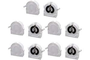 Aexit 10Pcs AC 500V 2A G13-F41B Portalampada T8 Light G13 Base con lampada fluorescente bianca ID: 513261