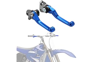 IUVWISN Motorcycle Brake Clutch Lever Pivot Levers Set Adjustable CNC for YZ85 2015-2023 YZ65 2018-2023 YZ 65 85 Dirt Pit Bike Blue