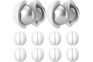 FY&XZH Duschvorhang Gewichte, robuste magnetische Gewichte an der Unterseite mit rostfreier Silikonbeschichtung, verhindern, dass der Vorhang im Wind weht, geeignet für Flaggen, Vorhänge (10 Paare, weiß)