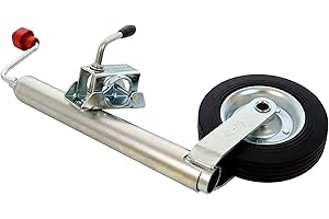 TRAILER PARTS4U AL-KO P4U Rueda jockey con abrazadera, 150 kg de carga de apoyo, 48 mm, para remolque
