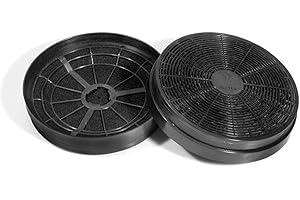 PRO KIRA 2x Kohlefilter Aktivkohlefilter Durchmesser 175mm Höhe 35mm wie PKM CF110 auch Klarstein CGCH2 Respekta MIZ 0023 Hanseatic 81212096 Privileg Boman KF561 Ciarra CBCF00