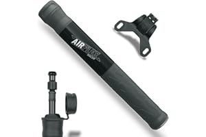 SKS GERMANY Airflex Pompe à vélo, accessoire de vélo (pompe à air, accessoire de roue avec poignée en composants souples, pompe de haute qualité en aluminium et plastique, accessoire de vélo