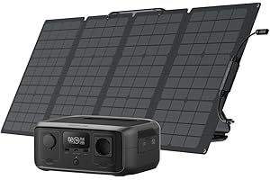 EF ECOFLOW ECOFLOW Centrale elettrica portatile RIVER 3 con pannello da 110W, batteria LFP da 245Wh, uscita max 600W, tempo di funz. doppio con GaN, UPS <20 ms, generatore solare 30%+ compatto x esterni, camping